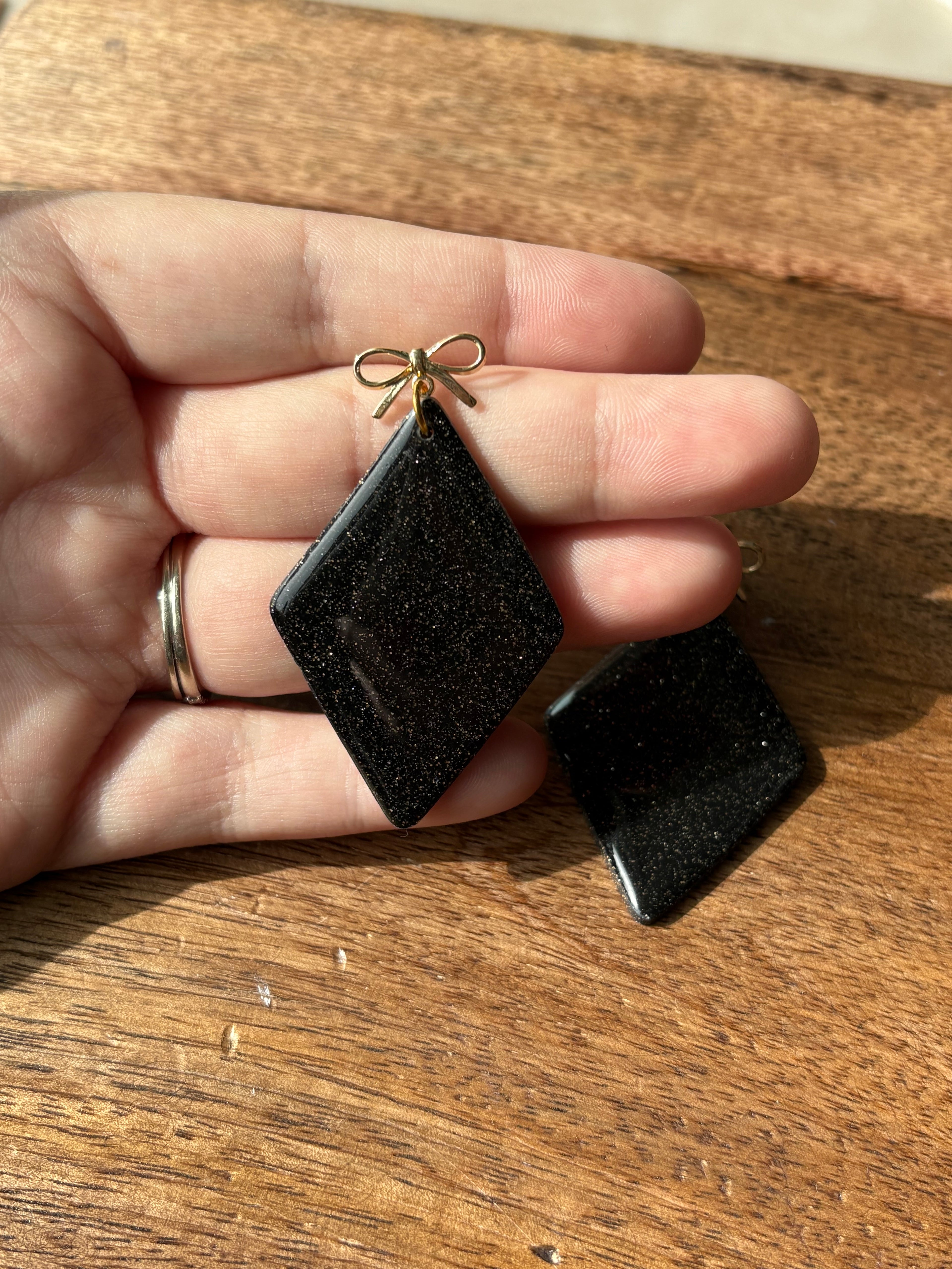 Glitter Diamond Dangles