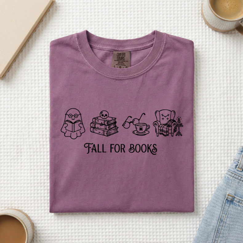 Fall For Books Ghost T-Shirt (A)