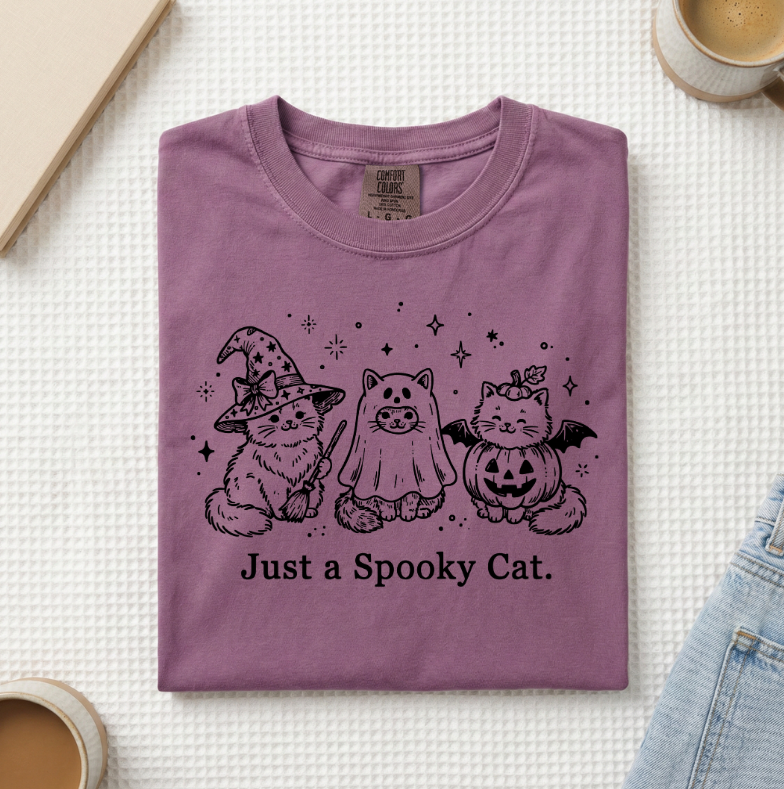 Just A Spooky Cat T-Shirt (A)