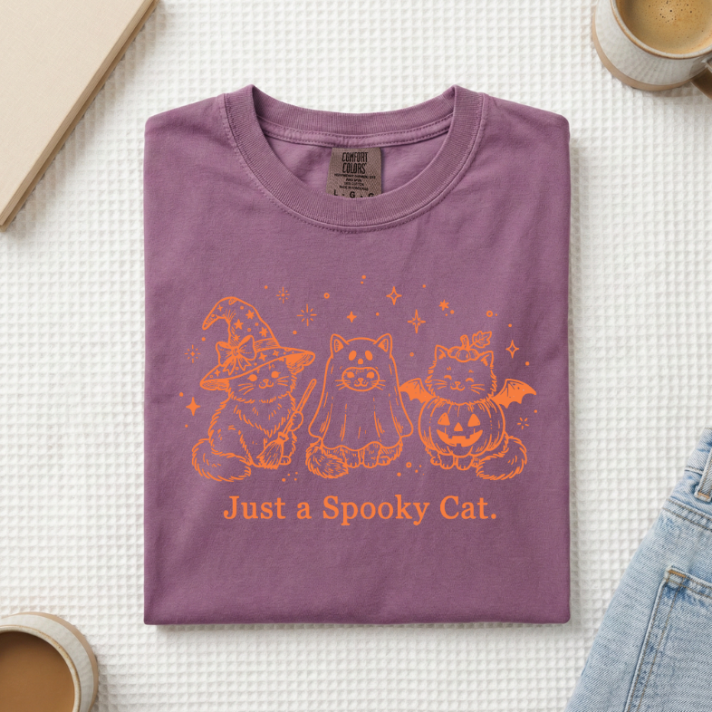 Just A Spooky Cat T-Shirt (A)