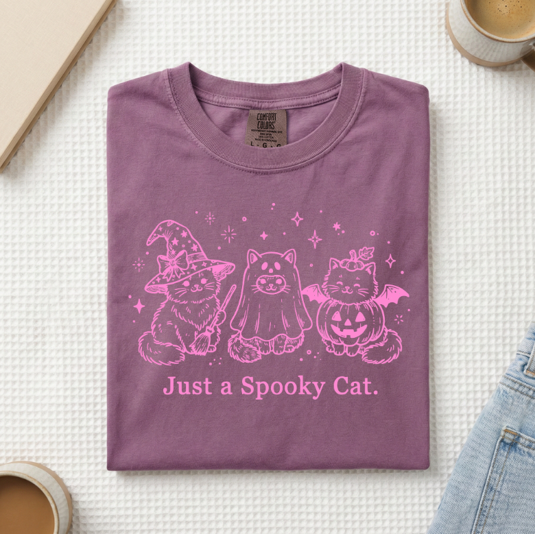 Just A Spooky Cat T-Shirt (A)
