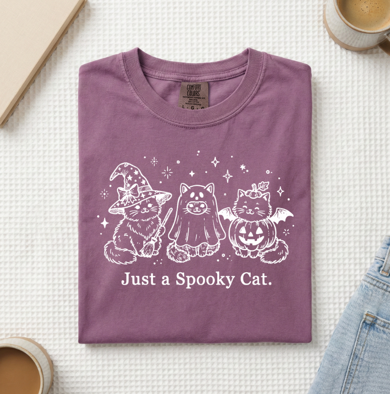 Just A Spooky Cat T-Shirt (A)