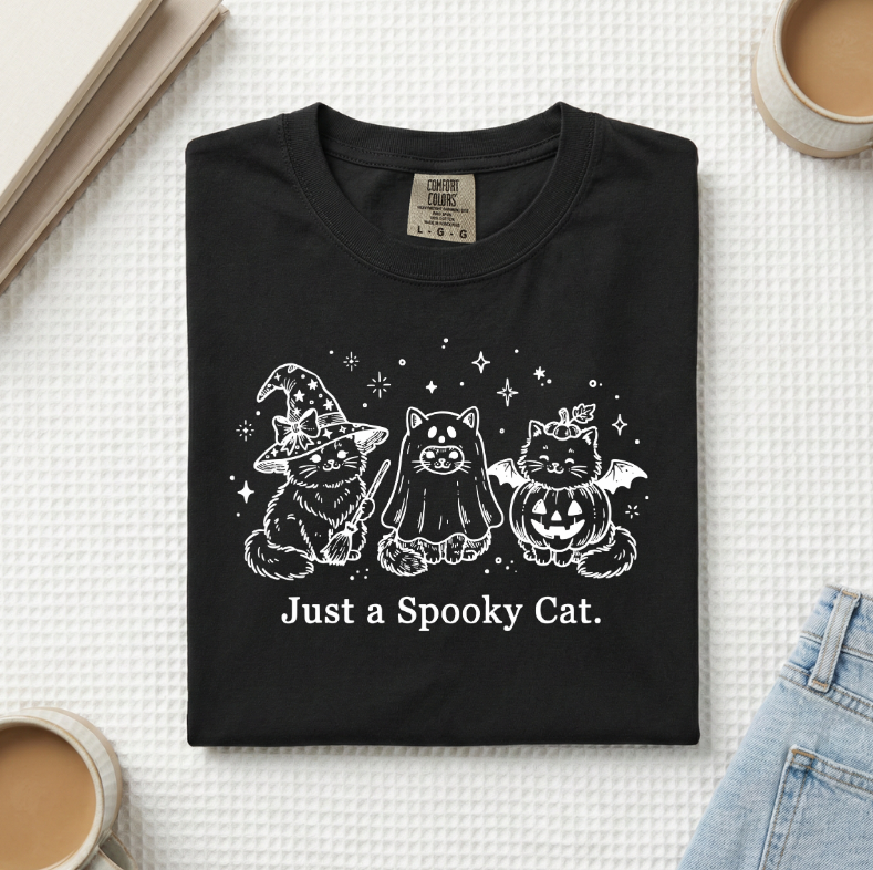 Just A Spooky Cat T-Shirt (A)