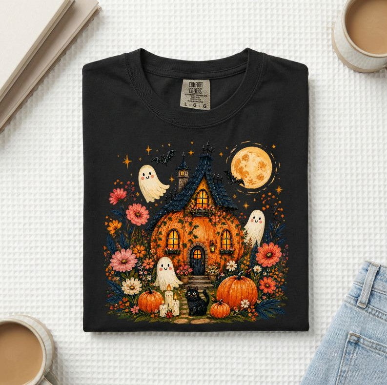 Halloween Pumpkin House T-Shirt