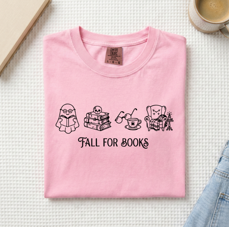 Fall For Books Ghost T-Shirt (A)