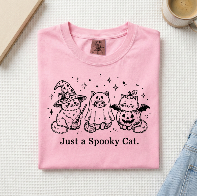 Just A Spooky Cat T-Shirt (A)