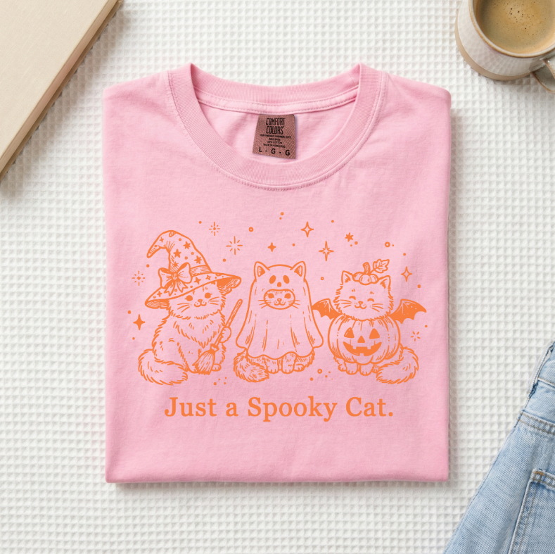 Just A Spooky Cat T-Shirt (A)
