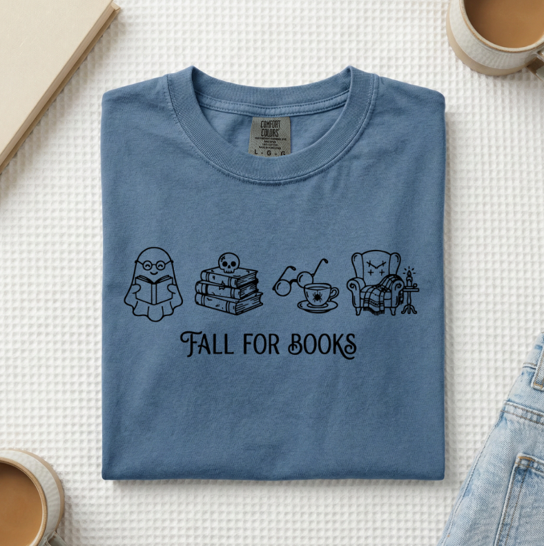 Fall For Books Ghost T-Shirt (A)