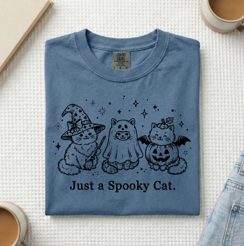 Just A Spooky Cat T-Shirt (A)