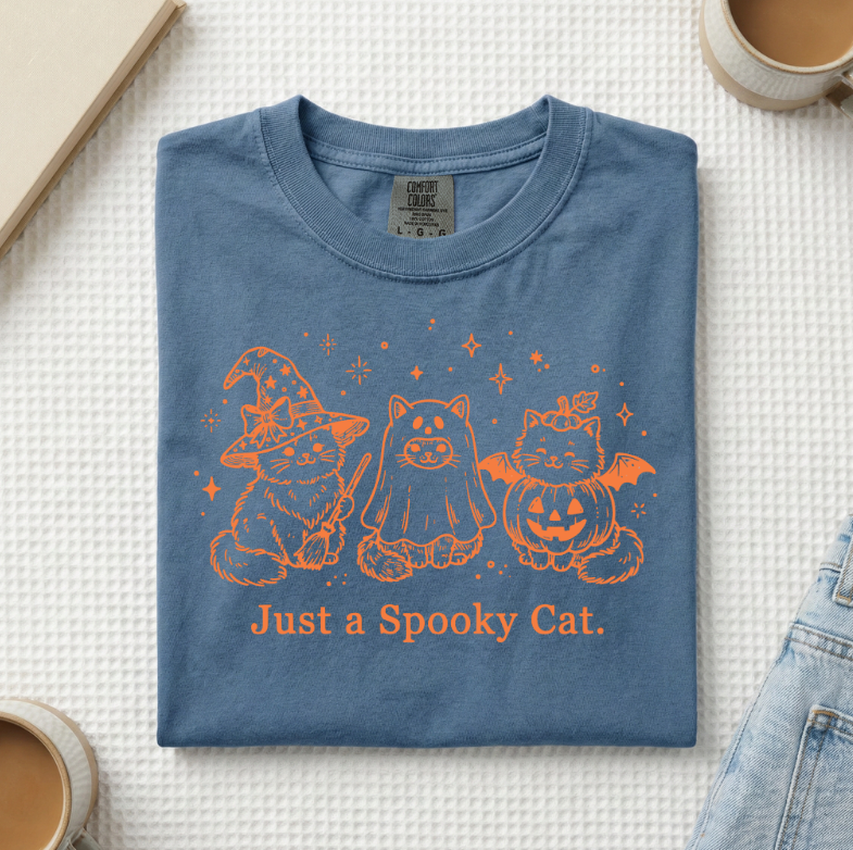 Just A Spooky Cat T-Shirt (A)