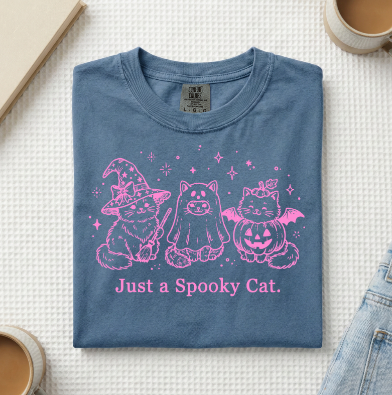 Just A Spooky Cat T-Shirt (A)