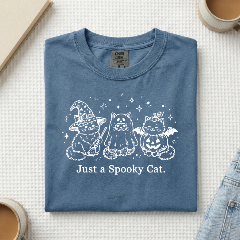 Just A Spooky Cat T-Shirt (A)