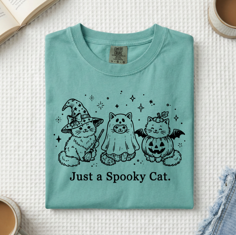 Just A Spooky Cat T-Shirt (A)