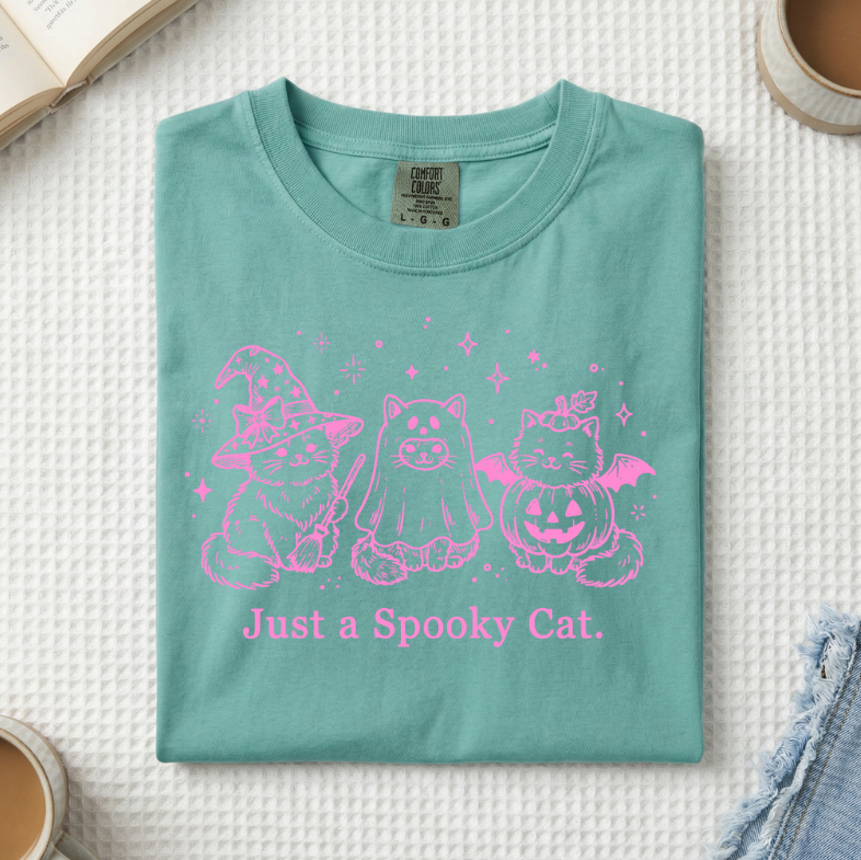 Just A Spooky Cat T-Shirt (A)