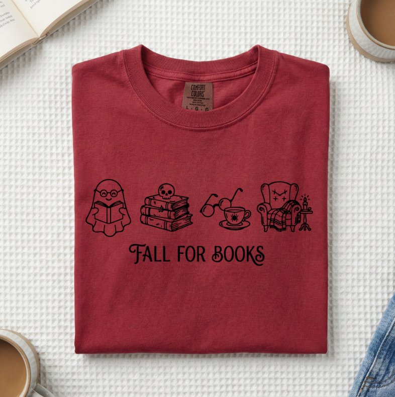 Fall For Books Ghost T-Shirt (A)