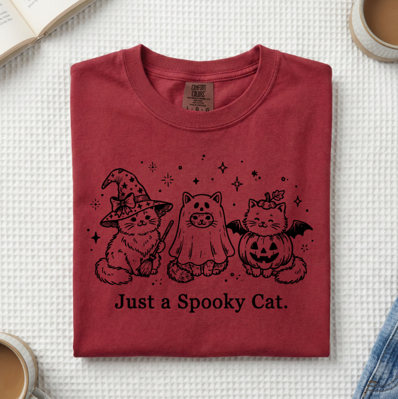 Just A Spooky Cat T-Shirt (A)