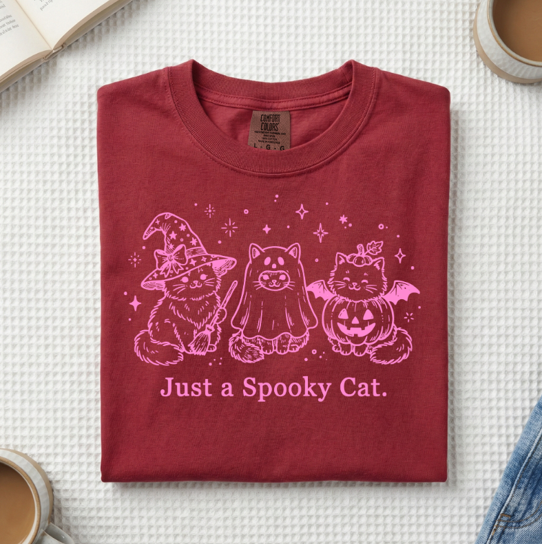 Just A Spooky Cat T-Shirt (A)
