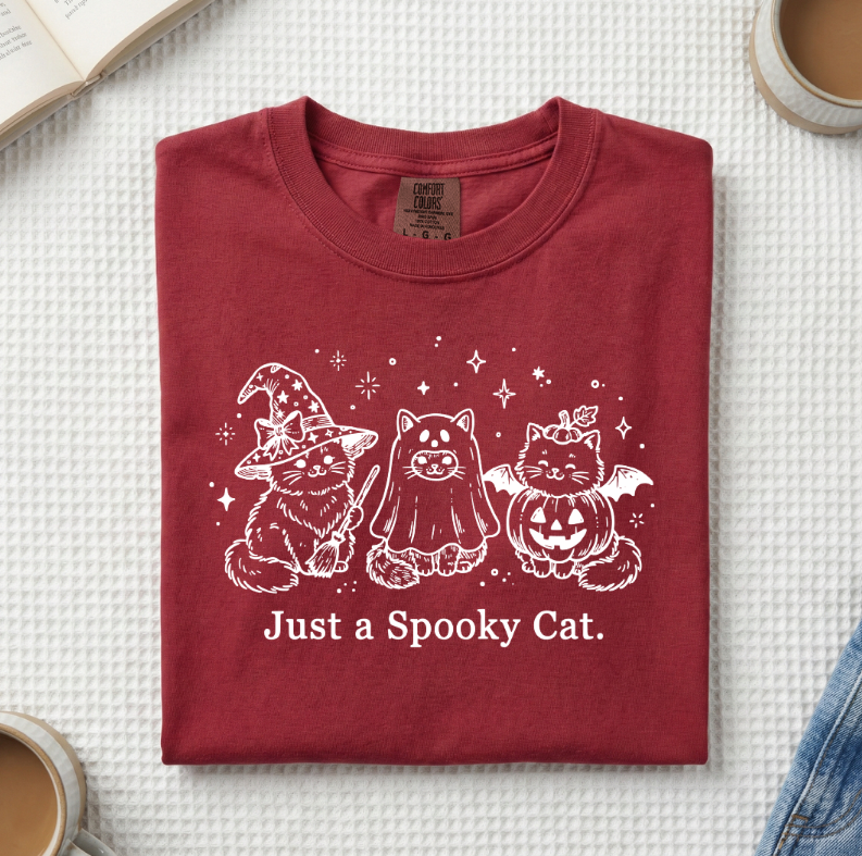 Just A Spooky Cat T-Shirt (A)