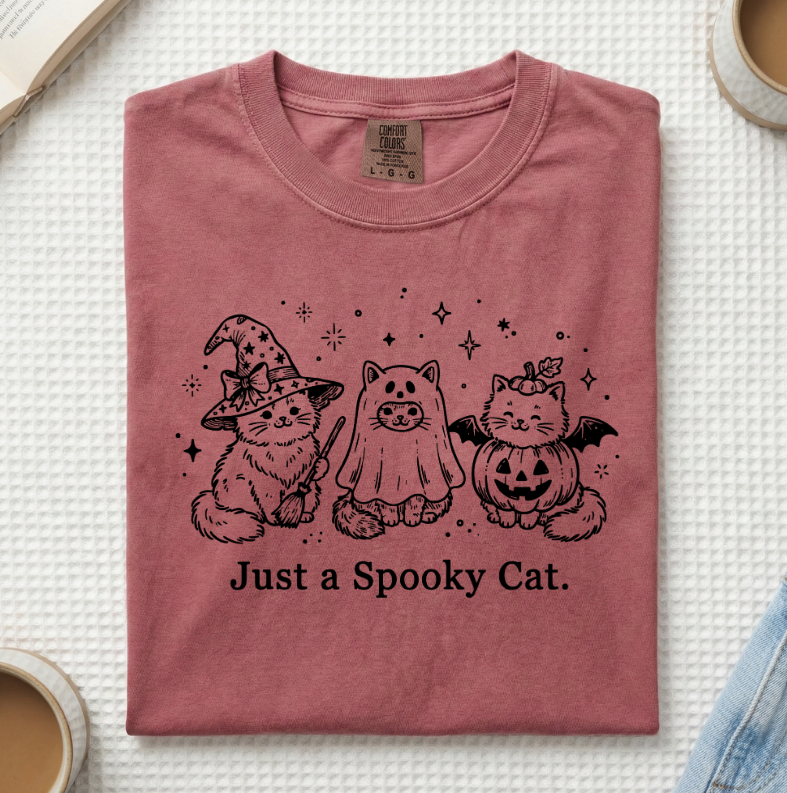 Just A Spooky Cat T-Shirt (A)