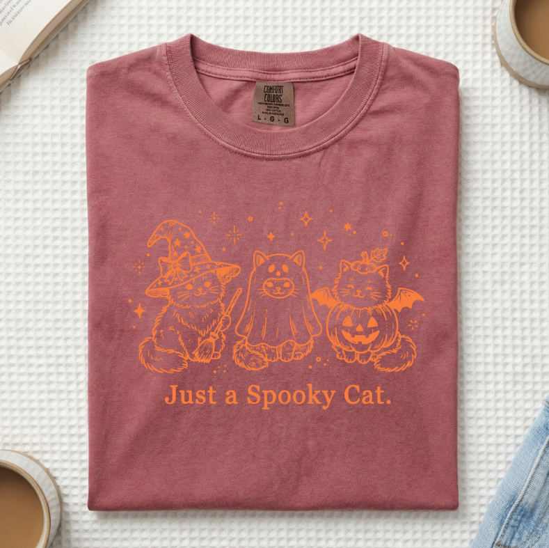 Just A Spooky Cat T-Shirt (A)