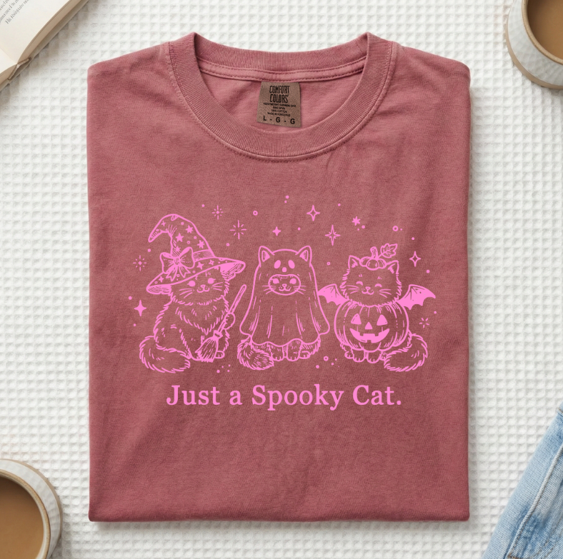 Just A Spooky Cat T-Shirt (A)