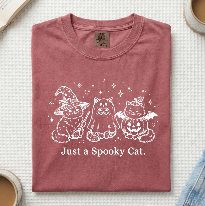 Just A Spooky Cat T-Shirt (A)