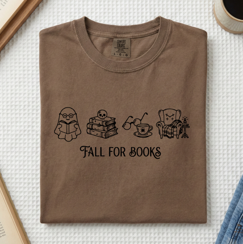 Fall For Books Ghost T-Shirt (A)