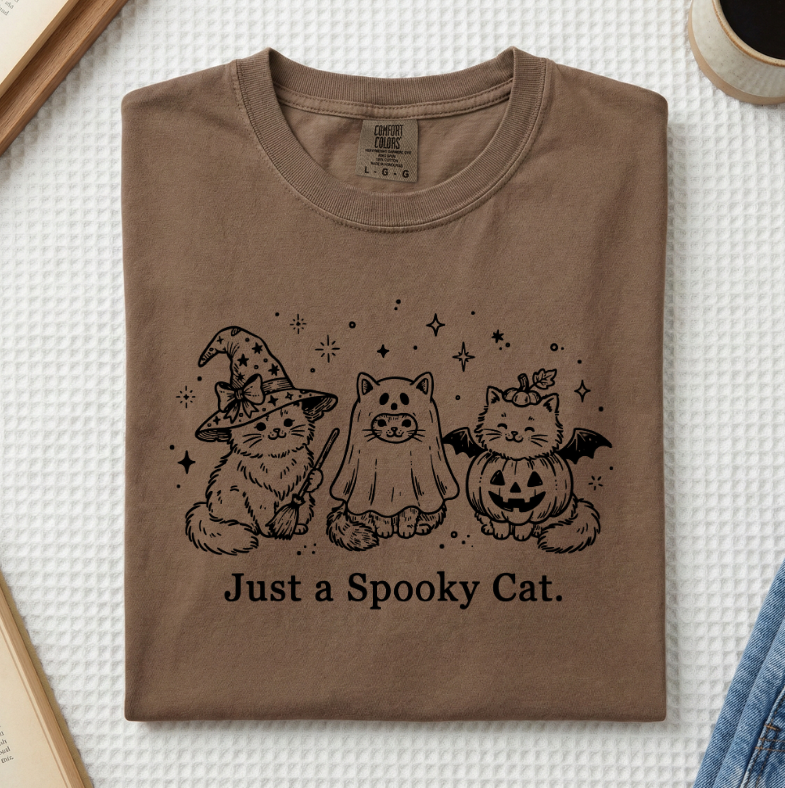 Just A Spooky Cat T-Shirt (A)