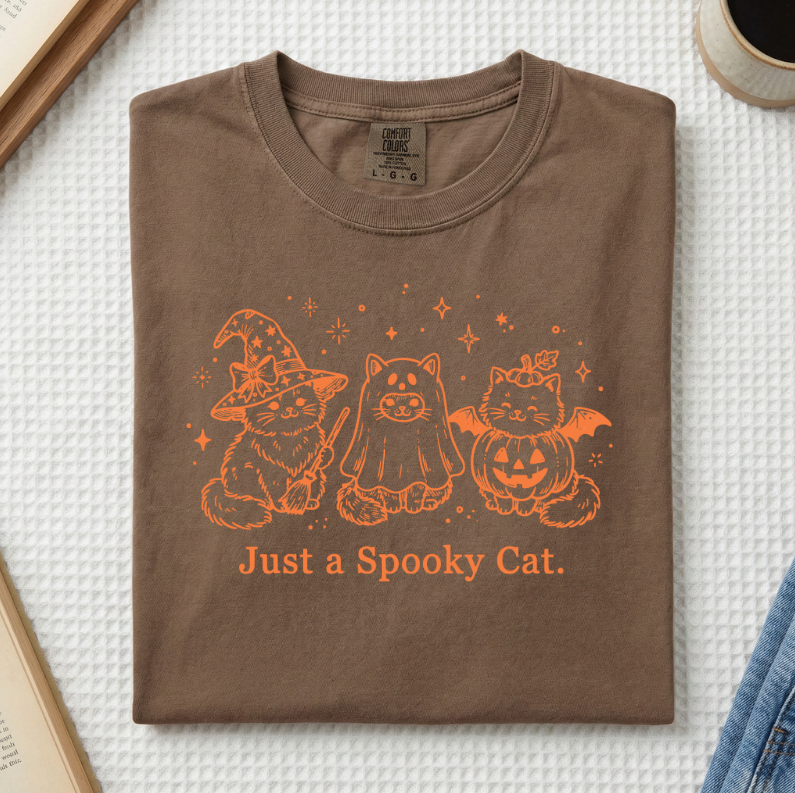 Just A Spooky Cat T-Shirt (A)