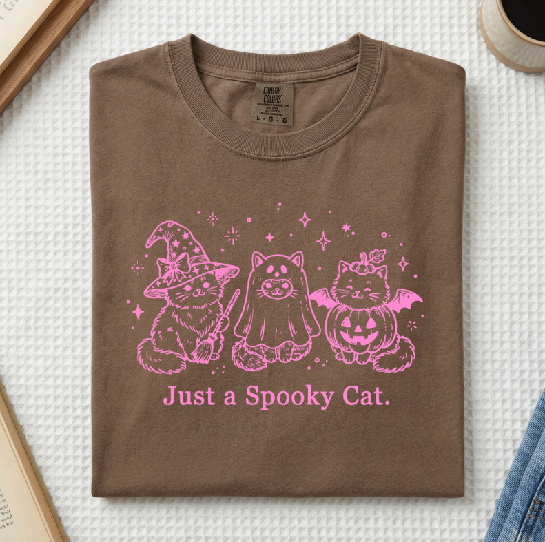 Just A Spooky Cat T-Shirt (A)