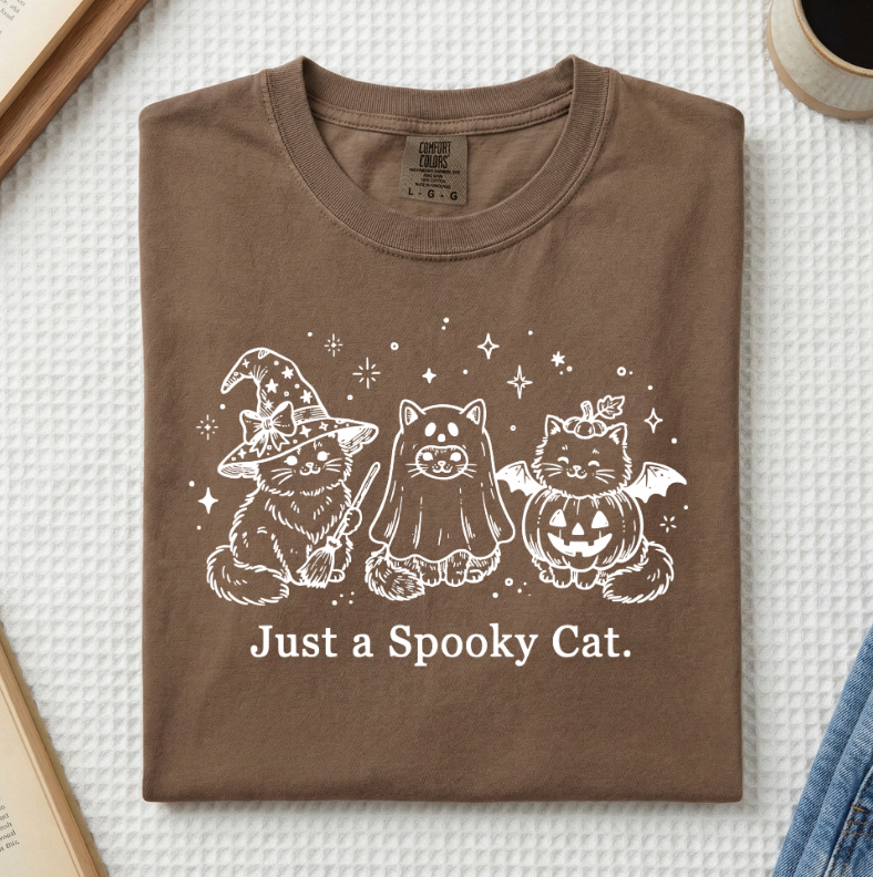 Just A Spooky Cat T-Shirt (A)