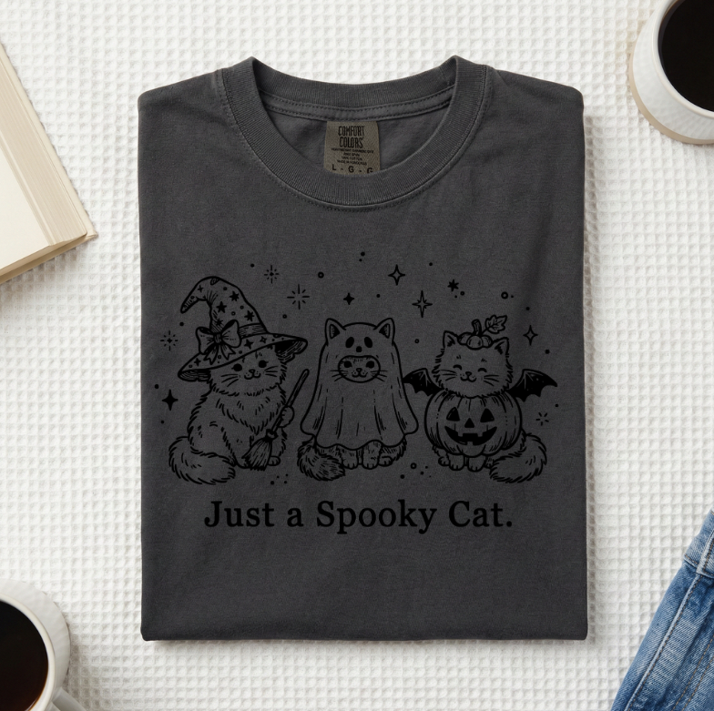 Just A Spooky Cat T-Shirt (A)