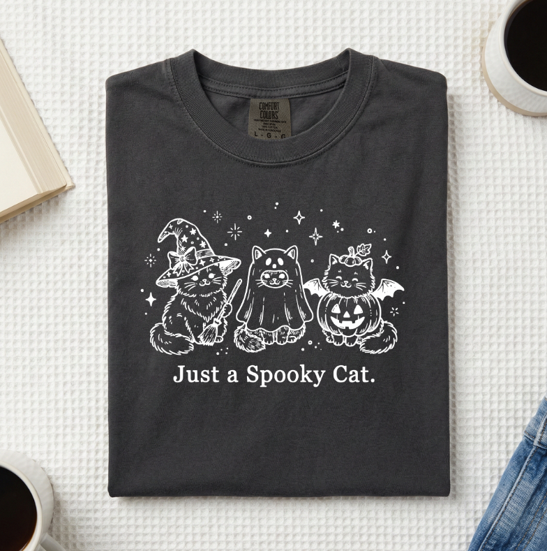Just A Spooky Cat T-Shirt (A)