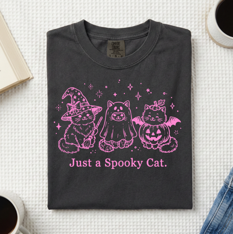 Just A Spooky Cat T-Shirt (A)