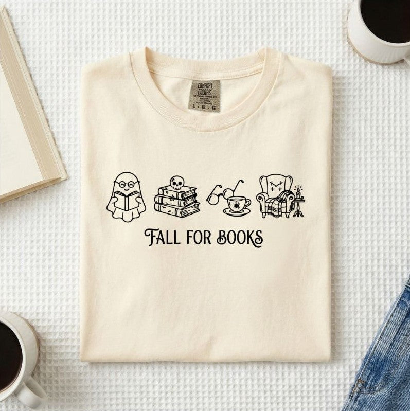 Fall For Books Ghost T-Shirt (A)
