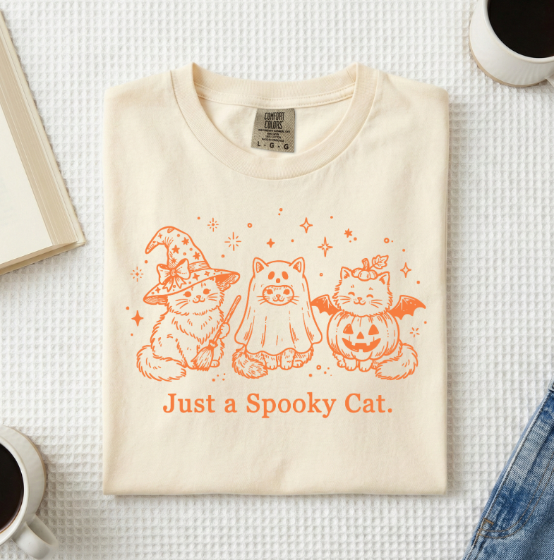 Just A Spooky Cat T-Shirt (A)