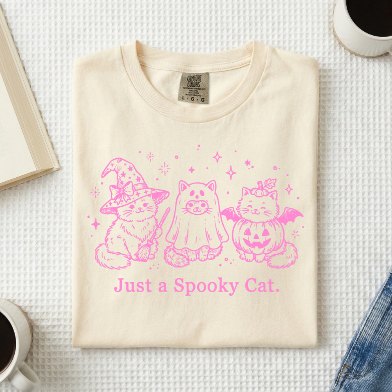 Just A Spooky Cat T-Shirt (A)