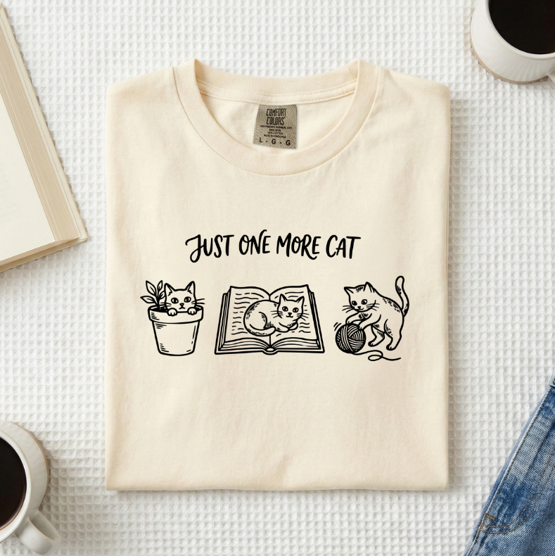 Just One More Cat T-Shirt (A)