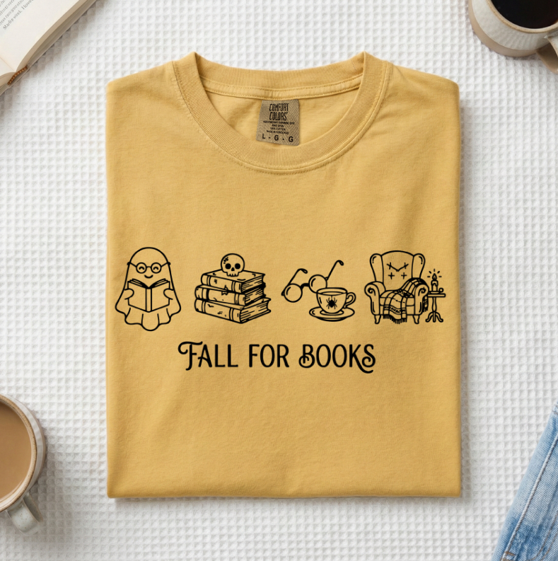 Fall For Books Ghost T-Shirt (A)