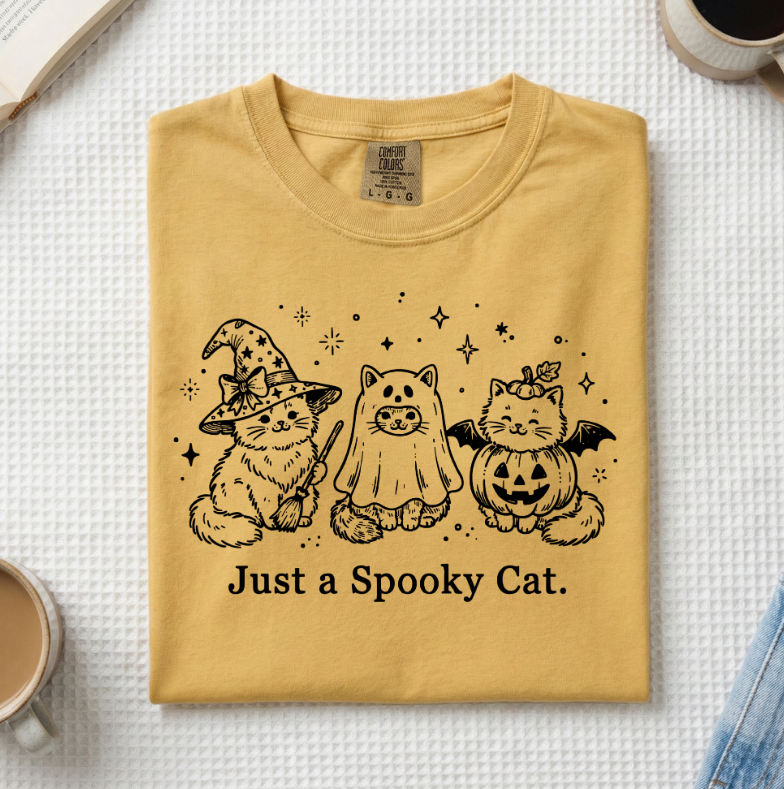 Just A Spooky Cat T-Shirt (A)