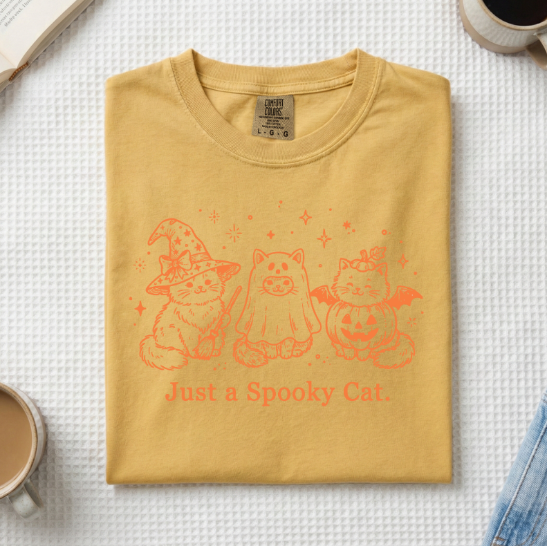 Just A Spooky Cat T-Shirt (A)