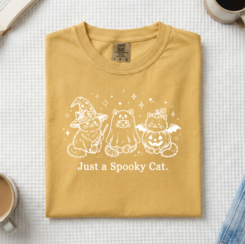 Just A Spooky Cat T-Shirt (A)