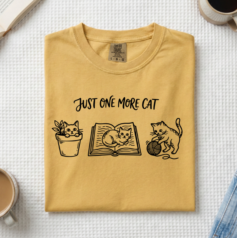 Just One More Cat T-Shirt (A)