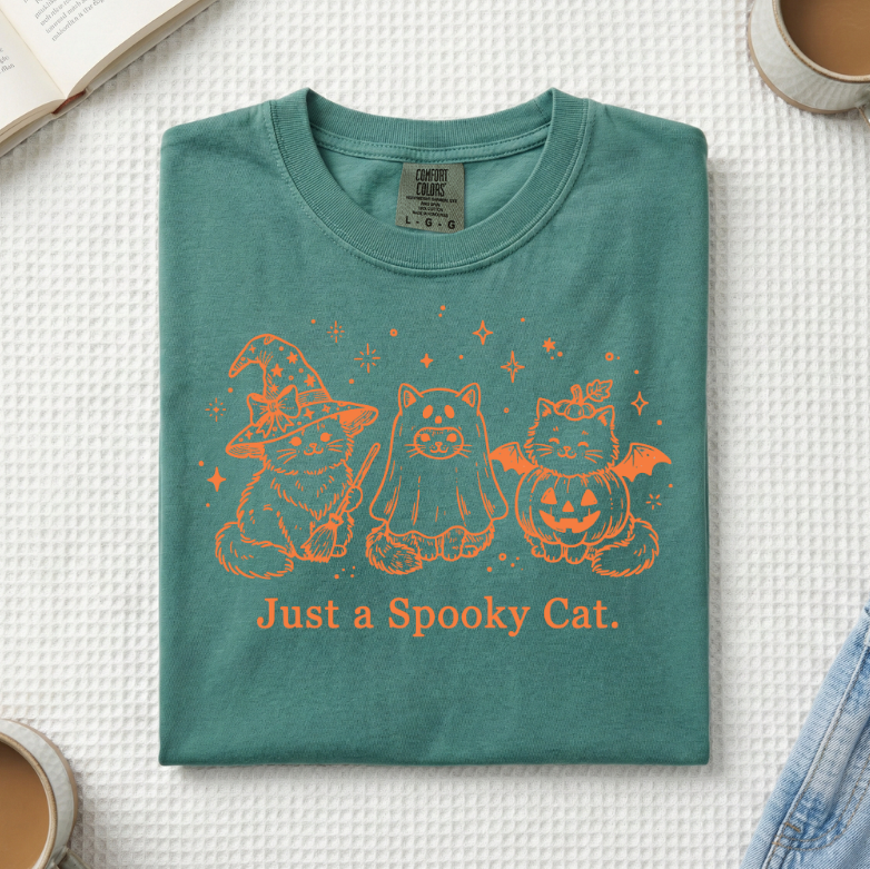 Just A Spooky Cat T-Shirt (A)