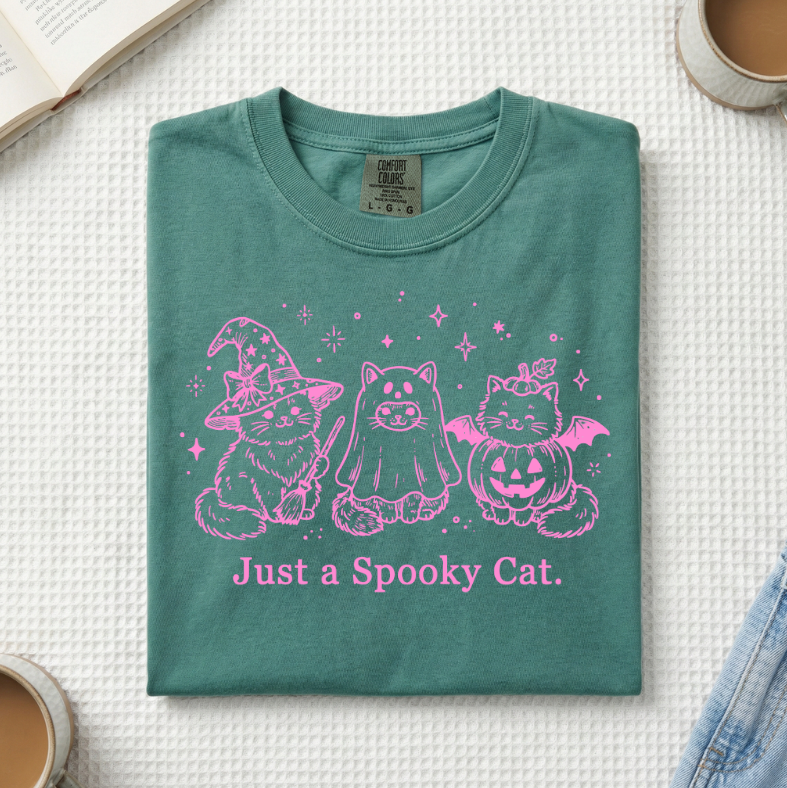 Just A Spooky Cat T-Shirt (A)