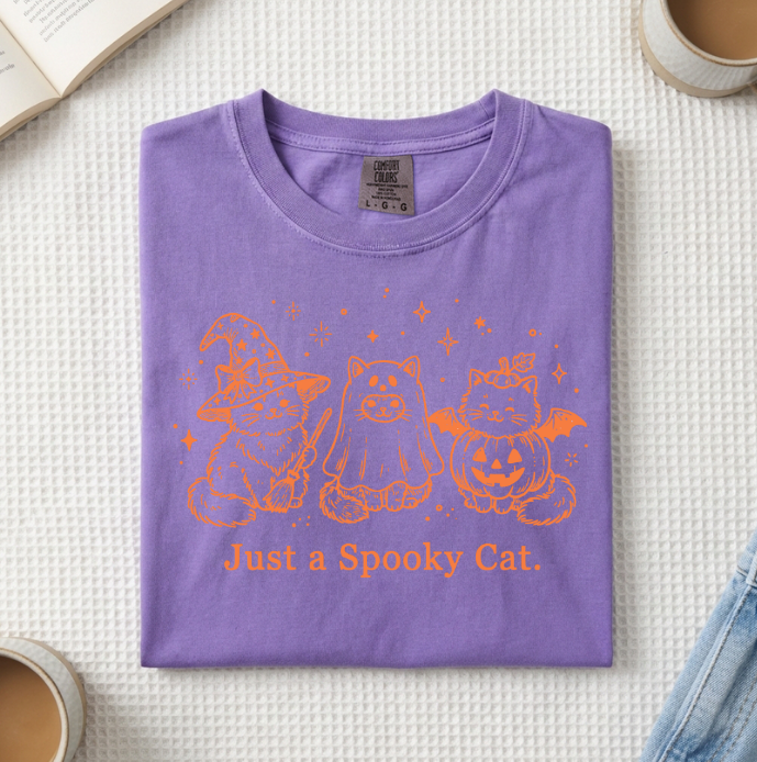 Just A Spooky Cat T-Shirt (A)