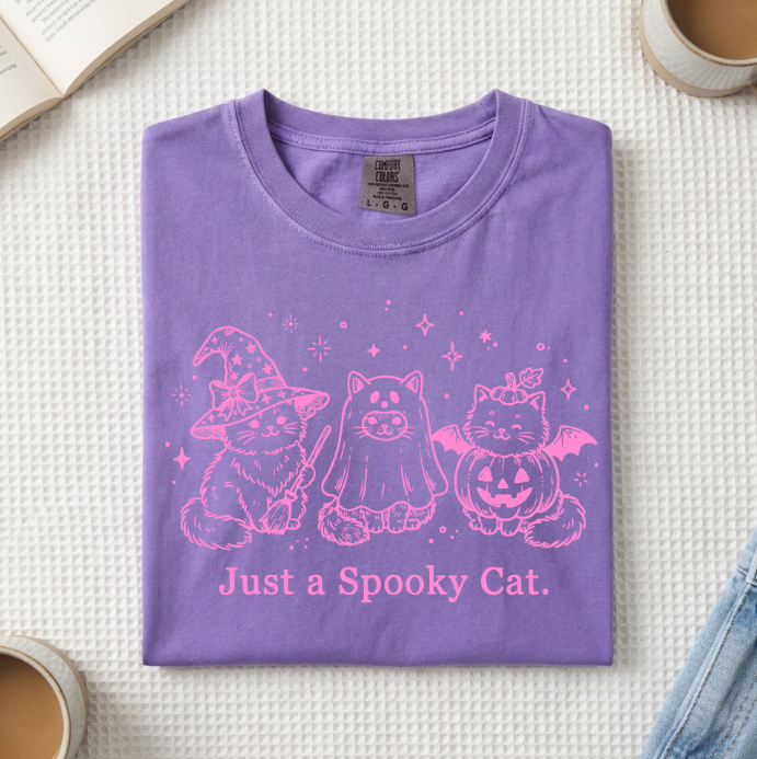 Just A Spooky Cat T-Shirt (A)