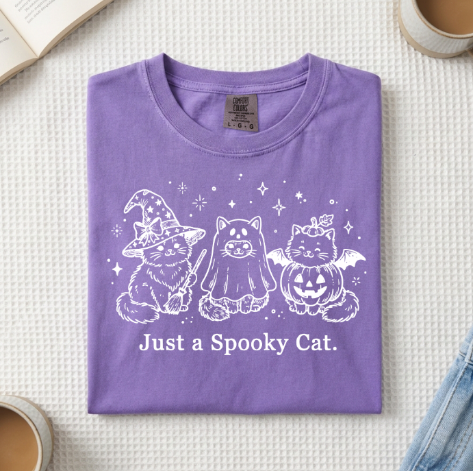 Just A Spooky Cat T-Shirt (A)
