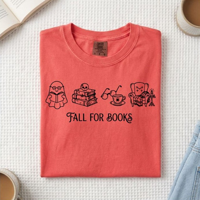 Fall For Books Ghost T-Shirt (A)