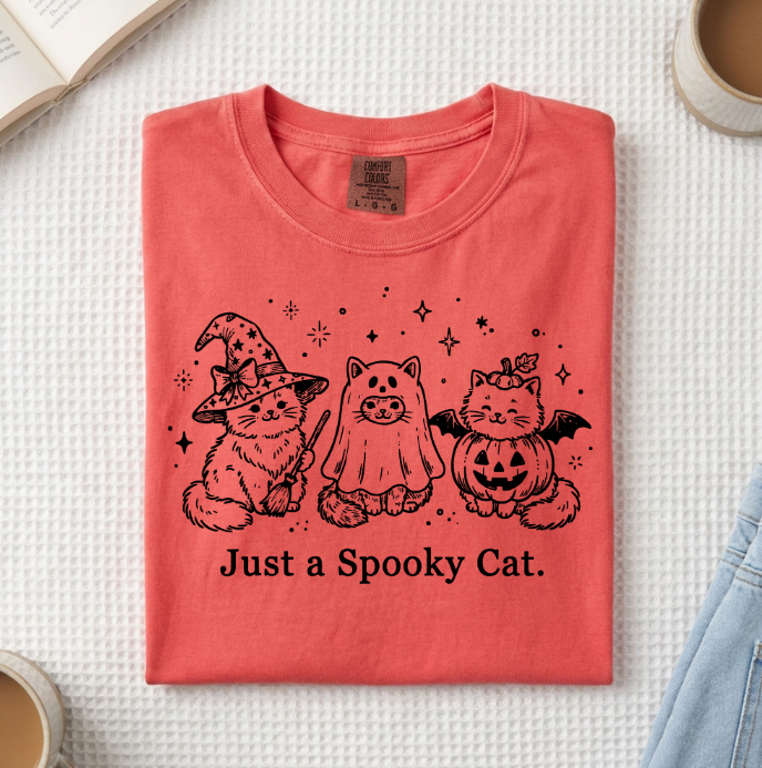 Just A Spooky Cat T-Shirt (A)
